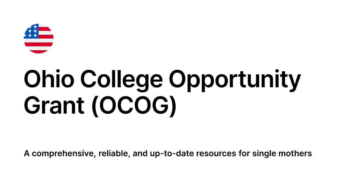 Ohio College Opportunity Grant (OCOG)